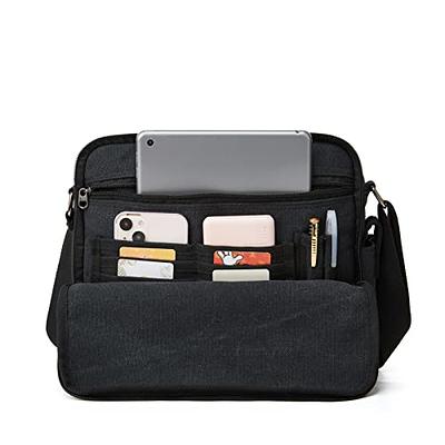 Small Messenger Bag,VONXURY Water Resistant Shoulder Bag Canvas