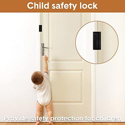 Door Lock for Home Security (2-Pack) - Easy to Install Door Latch Device,  Aluminum Construction,Door Locks for Door Security | Child Proof & Tamper