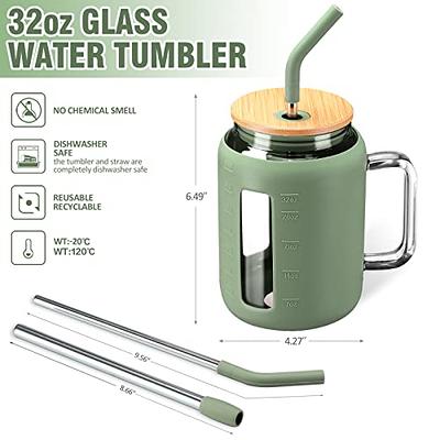 Kodrine Tumbler, 40 oz Glass Tumbler with Handle