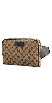 What Goes Around Comes Around Gucci Brown Canvas Boston Duffle