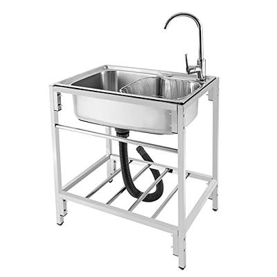 Black Kitchen Sink Standing Rack Multifunctional Stainless Steel