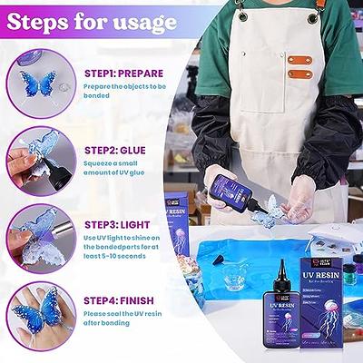 LET'S RESIN UV Resin for Bonding, 100g Perfect Art Adhesive UV Resin Kit  Curing in Seconds, Clear UV Epoxy Resin for Welding, Glass Light, Plastic  Repair, Craft Decor - Yahoo Shopping