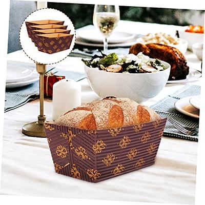 HOMSFOU 25pcs Corrugated Cake Tray Mini Pan Banana Cake Christmas