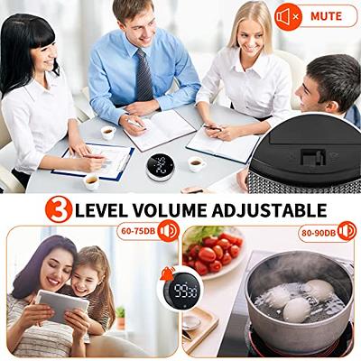 Timers,Classroom Timer for Kids ,Kitchen Timer for Cooking,Egg  Timer,Magnetic Digital Timer for  Teacher,Study,Exercise,Oven,Cook,Baking,Desk - 2 Pack