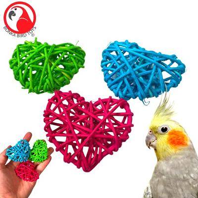 Mogoko 4 Pcs Bird Perches Parrot Stand Natural Wood Perch Parakeet Toys  Bird Cage Accessories for Conure Supplies Budgie Platform