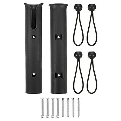 PATIKIL Fishing Rod Holder Bracket 2 Pack with 4 Ball Elastic Cords, Nylon  Wall Mount Tube Rod Pole Rack Side Mount with Screws for Boat Kayak, Black  - Yahoo Shopping