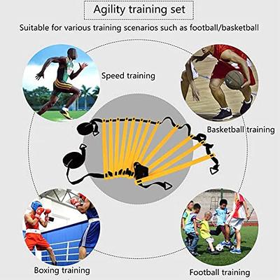  REHALY Agility Ladder Speed Training Equipment Set, 20ft  Agility Ladder,4 Hurdles, 12 Soccer Cones, Running Parachute, Jump Rope,  for Basketball Football Soccer Training Equipment for Athletes & Kids :  Sports