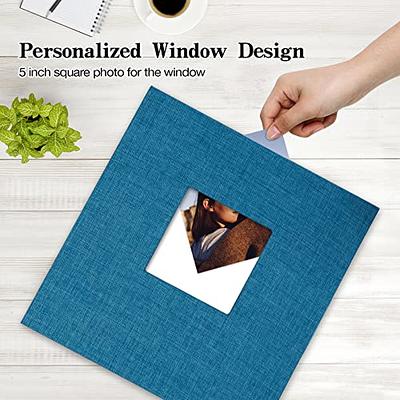 Large Photo Album Self Adhesive with Picture Display Window, DIY Scrapbook  Album