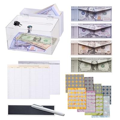 100 Envelope Savings Box, Save 5050, Acrylic Box, Low Income