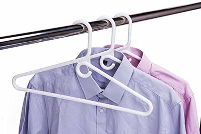 Quality White Hangers 10-Pack - Super Heavy Duty Plastic Clothes