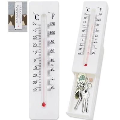 Key Hideaway with Thermometer Secret Compartment Garden Outdoor