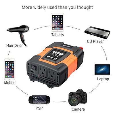 LVYUAN 150W Power Inverter DC 12V to 110V AC Converter with 3.1A Dual USB  Car