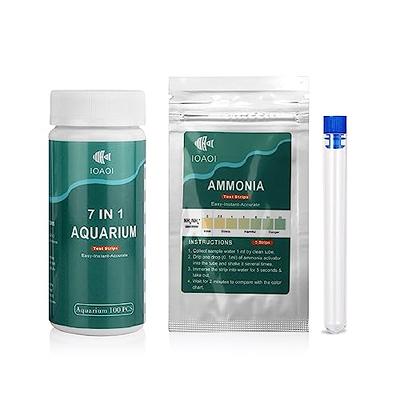 IOAOI Aquarium Test Strips for Freshwater and Saltwater, 5 Pcs of Ammonia Test  Strips and 100 Pcs of 7 in 1 Test Strips, pH, Alkalinity, Nitrite, Nitrate,  Chlorine, Carbonate, Hardness - Yahoo Shopping