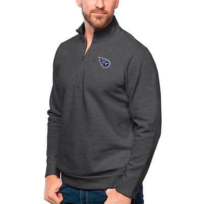 Detroit Lions Antigua Big & Tall Pace Quarter-Zip Pullover Jacket -  Steel/Gray