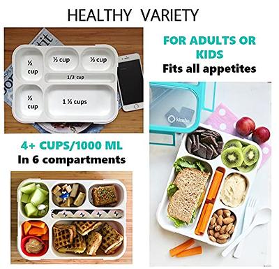 New 1.3L Bento Box Adult Lunch Box with 4 Compartments&Utensiles,  Leak-Proof Lunch Box Containers Adults Student Teen, Microwaveable and  Dishwasher