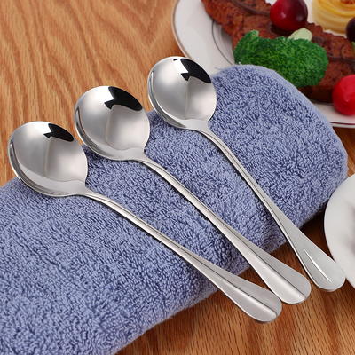 Mainstays Swirl Stainless Steel Teaspoon, 4-Piece Set, Silver 