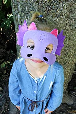 Pretend Play Felt White Cat Mask for Kids 