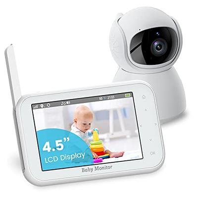 Kidsneed Baby Monitor 35 Screen Video Baby Monitor With Camera And Audio  Remote Pan-tilt-zoom Night Vision Vox Mode Temperature Monitoring Lull