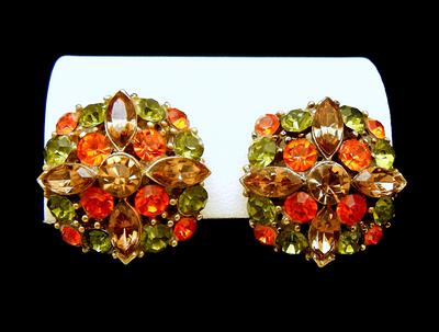 Rhinestone & Pearls Brooch, Fawn Brown Hyacinth Orange Rhinestones - Yahoo  Shopping