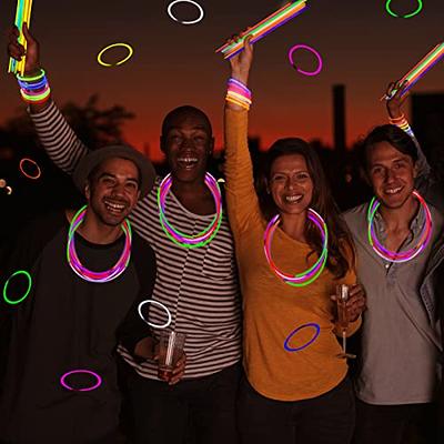 Glow Sticks Bulk Party Supplies | 70 PCS 8 Inch Glowsticks with Connectors  | Glow in the Dark Light Up Sticks Party Favors Decorations