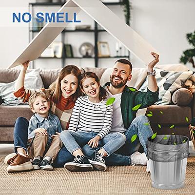 Small Trash Bags 4-6 Gallon,Extra Thick & Strong 4 Gallon Trash Bags  Drawstring 5 Gallon Trash Bags Small Garbage Bags Unscented Waste Basket  Liners