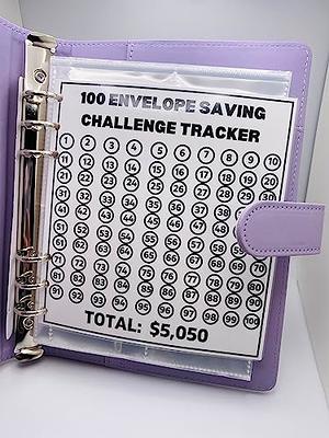 Savings Challenge Box, Cash Envelopes, Savings Challenge, 100 Envelope  Challenge, Clear Envelopes, Laminated Cash Envelopes, Budget Binder 