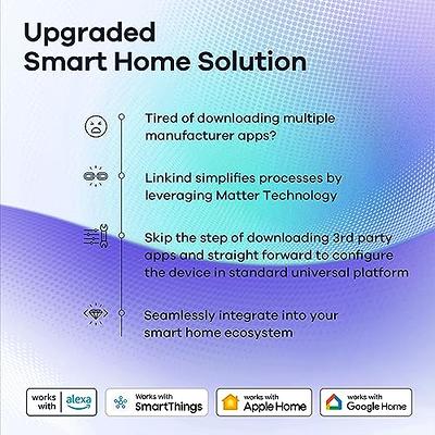 Linkind Matter Smart Light Bulbs Work with Apple Home/Siri/Google