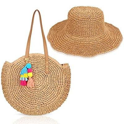 Straw Beach Bags Tote Bag Summer Handwoven Shoulder