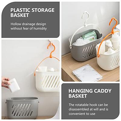 Plastic Hanging Shower Caddy Basket,Connecting Organizer Storage  Basket,with Hook