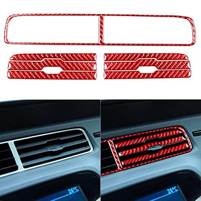 Carbon Fiber Car Interior Instrument Trim Air Vent Outlet Cover