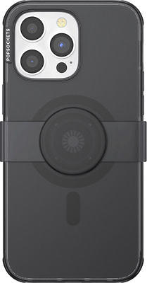 PopSockets PopCase with MagSafe for iPhone 14 Pro Max - Translucent Black