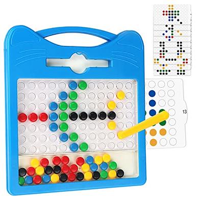 .com: Magnetic Drawing Board Travel Games - Montessori Magnetic Dots  Board Travel Toys for Kids Ages 3-5 Doodle Board with Magnet Beads Pen 4-8  Toddler Car Activities Birthday Gifts 5 6 7