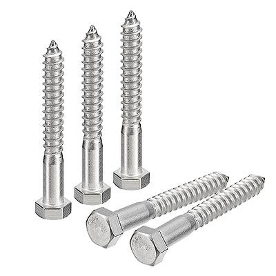 Builder'S Hardware 4 Pack 1/4x1-1/2 Black Hex Lag Screws