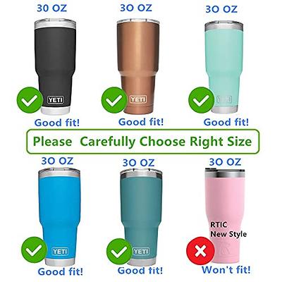 Tumbler Lid for 30 Oz,2 Replacement Lids for 30oz Stainless Steel Tumbler  Travel Cup Yeti,Ozark Trails and more Cooler Cup, Flip-top Splash