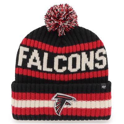 Men's New Era Stone Atlanta Falcons Sundays Cuffed Pom Knit Hat