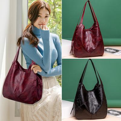  Kattee Soft Genuine Leather Tote Bags for Women Casual