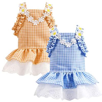 Dog Dress Summer Pet Clothes Female Dog Clothing Princess Skirt