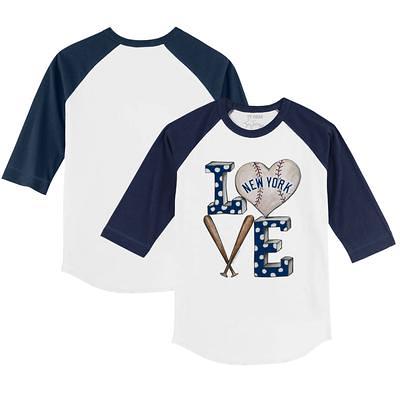 Infant Tiny Turnip Navy New York Yankees I Love Mom Bodysuit