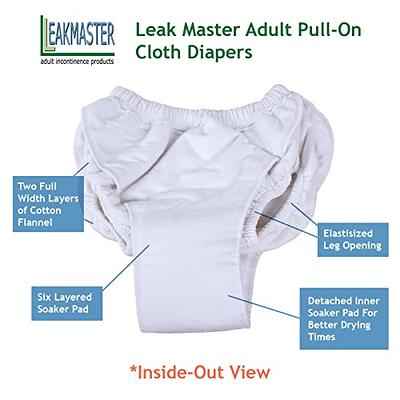  Adult Diaper Cover For Incontinence, Cloth Active Latex Leak  Proof Pants, Noiseless Reusable Washable Pull Up Plastic Pants