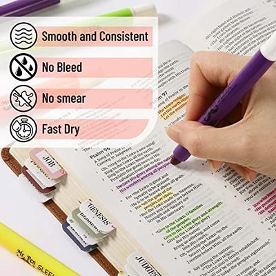 8pcs Assorted Color Gel Highlighter Pens No Bleed Through No Smear, Quick  Dry For Journaling, Study