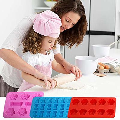 Puppy Dog Paw and Bone Silicone Molds, Sonku Silicone Trays Candy Molds for  Chocolate, Candy, Jelly, Ice Cube, Dog Treats (5Pcs/set) - Yahoo Shopping