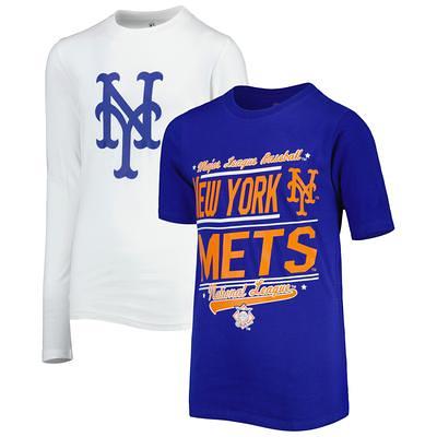 New York Mets Antigua Women's Maverick Henley Long Sleeve T-Shirt -  Royal/White