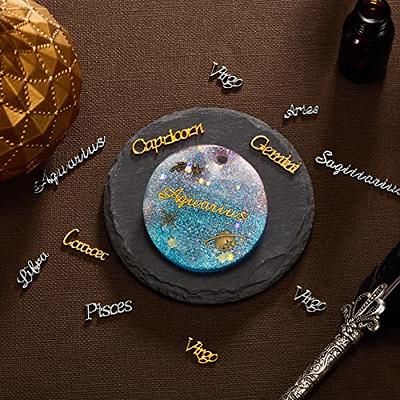 48 Pieces Zodiac Word Message Charm Pendant Twelve Horoscope Charm