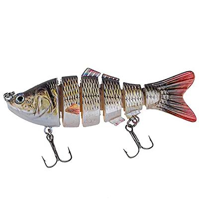 Soft Bionic Fishing Lure,Fishing Soft Plastic Lures,Bionic Fishing Lure  with Spinning Tail,Slow Sinking Bionic Swimming Lures,Fishing Bait for