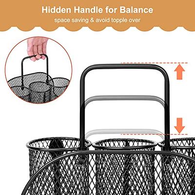 DTICON Utensil Caddy Silverware Cutlery Holder: Kitchen Countertop Flatware  Organizer for Party Spoon and Fork Holder Black Basket Outdoor Buffet  Camping Picnic Modern Metal Utensils Counter Storage - Yahoo Shopping