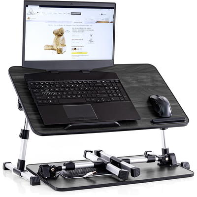 HUANUO Lap Desk - Fits Up to 17 Inches Laptop Desk, Built in Mouse Pad & Wrist Pad