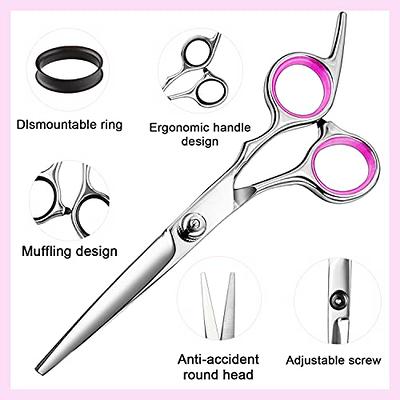 Hair Cutting Scissors Thinning Shears- Fcysy Professional Barber Sharp Hair  Scissors Hairdressing Shears Kit with Haircut Accessories in Leather Case  for Cutting Styling Hair for Women Men Pet - Yahoo Shopping