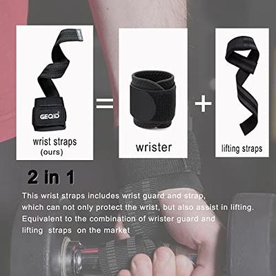  GEQID Lifting Straps for Weightlifting,wrist brace