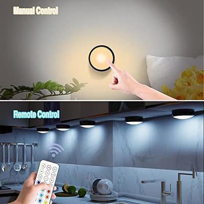 2Pack Remote Control LED Lights Under Cabinet Lighting Bar Wireless  Portable LED