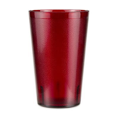 Choice 32 oz. Clear SAN Plastic Pebbled Tumbler - 12/Pack